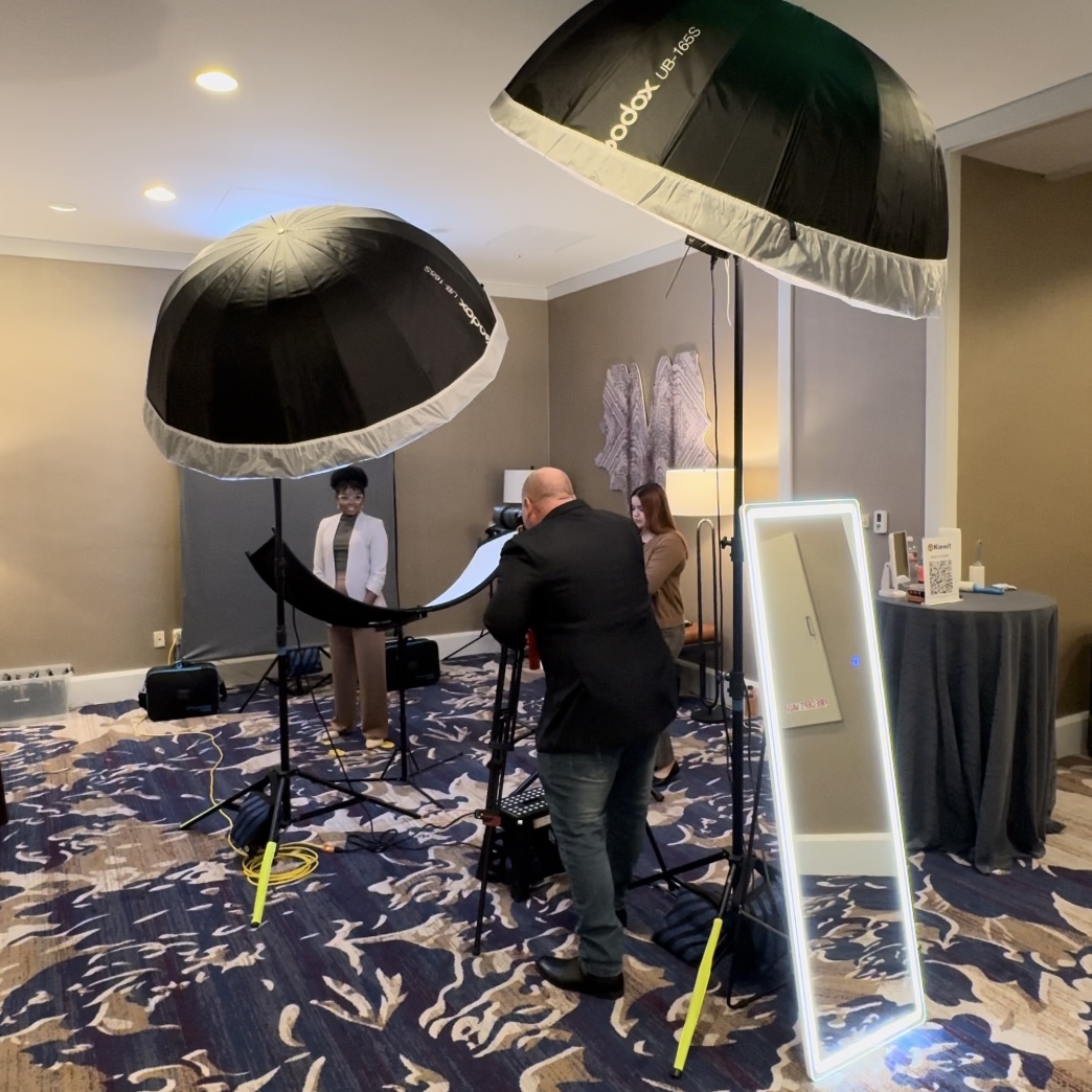 Headshot Photoshoot Station for Teams